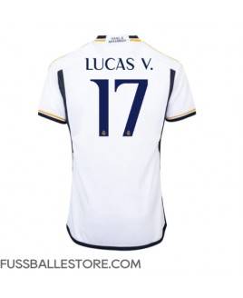 Günstige Real Madrid Lucas Vazquez #17 Heimtrikot 2023-24 Kurzarm